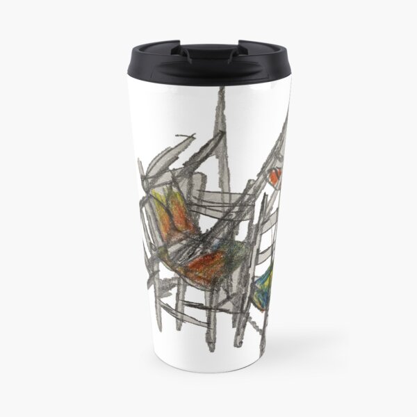 Crazy Stacking Chairs Travel Mug
