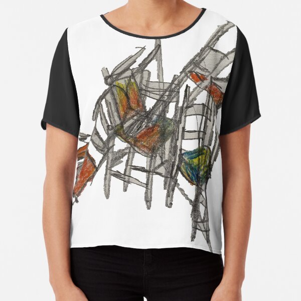 Crazy Stacking Chairs Chiffon Top