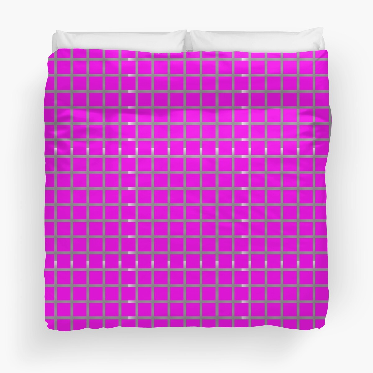 "Florescent Pink Grey Abstract " Duvet Covers by Amy Anderson Redbubble