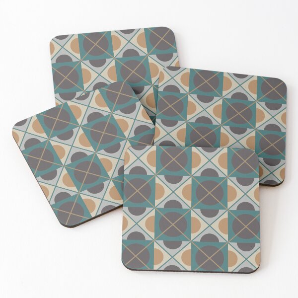 Item preview, Retro geometric design with squares and circles  designed and sold by Clara’s.