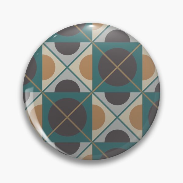 Item preview, Retro geometric design with squares and circles  designed and sold by Clara’s.