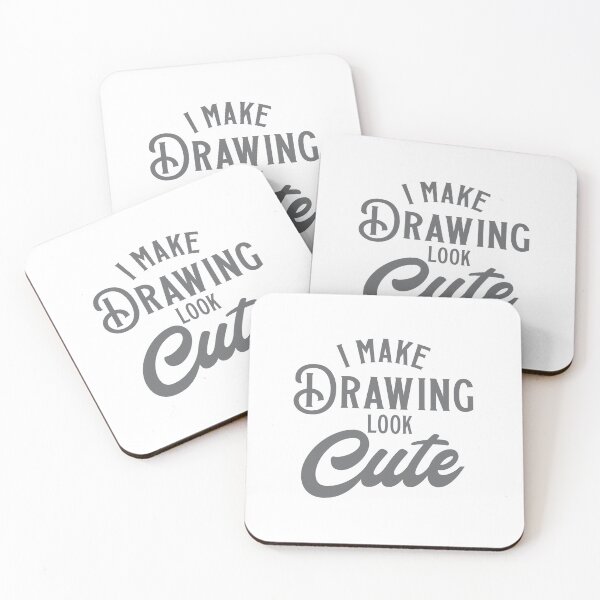 Item preview, I make DRAWING look CUTE designed and sold by jazzydevil.