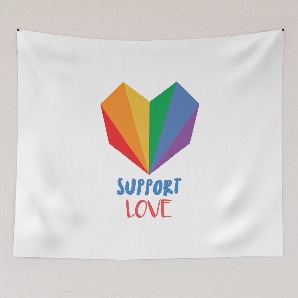Item preview, Rainbow love support designed and sold by ErenStream.