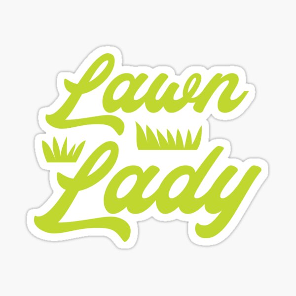 Lawn Lady Sticker