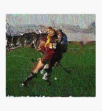 110711 162 0 pointillist field hockey displace Photographic Print