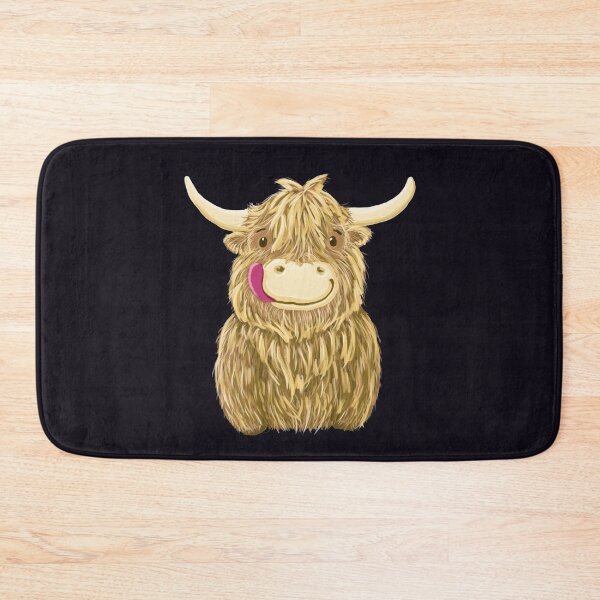 Item preview, Cartoon Scottish Highland Cow designed and sold by brodyquixote.
