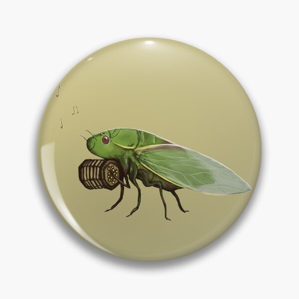 Item preview, Cicada Playing a Squeezebox designed and sold by SophieCorrigan.