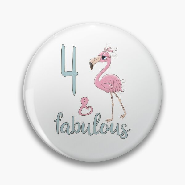 Item preview, 4th Bday Girl Gift Fabulous Flamingo 4 Years Old Birthday Party Outfit For Daughter Niece designed and sold by FunnySunny T-Shirts.
