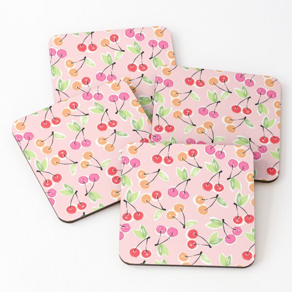 Item preview, Cherry Girly Pink Pattern designed and sold by FETtees.