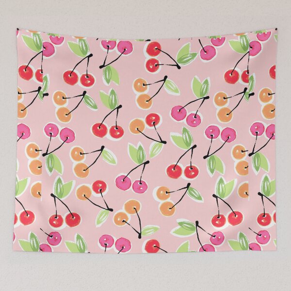 Item preview, Cherry Girly Pink Pattern designed and sold by FETtees.