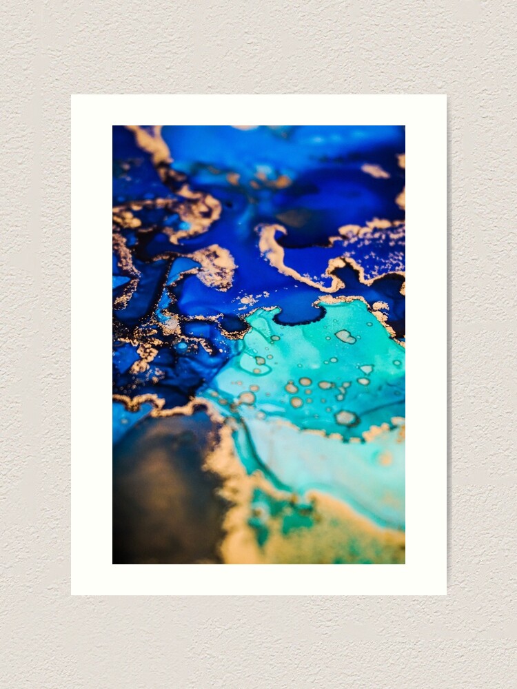Alternate view of Alcohol Ink Beauty Art Print