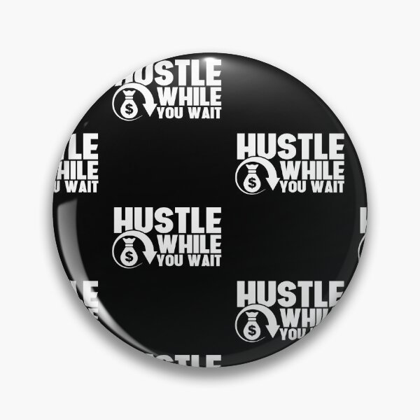 Item preview, Hustle While You Wait Entrepreneur CEO Hustler Tile Pattern designed and sold by perfectpresents.