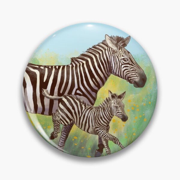 Artikelvorschau, Zebras im Blumenfeld entworfen und verkauft von Birgit Schiffer.