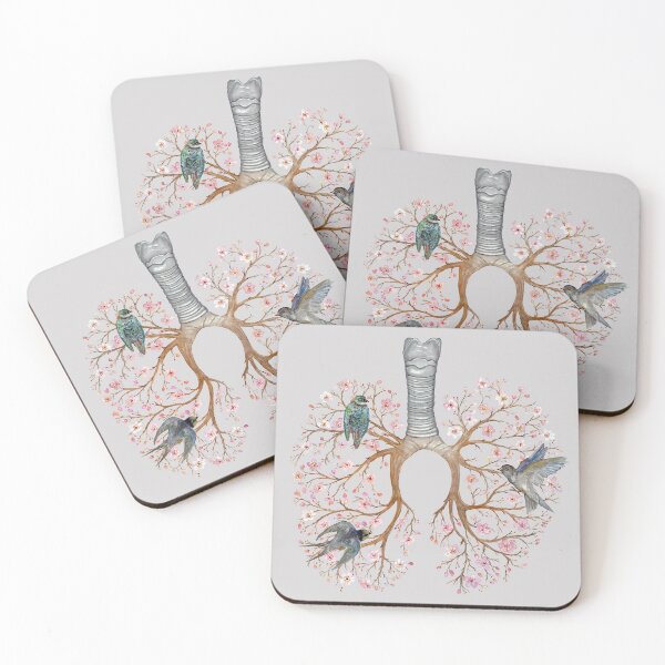 Item preview, Floral Lungs: Human Anatomy, Stay Healthy, Pandemic Anti C Virus designed and sold by osuariumfloreus.