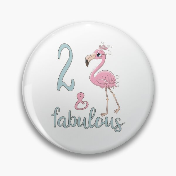 Item preview, 2nd Bday Girl Gift Fabulous Flamingo 2 Years Old Toddler Birthday Party Outfit For 2T Daughter Niece designed and sold by FunnySunny T-Shirts.
