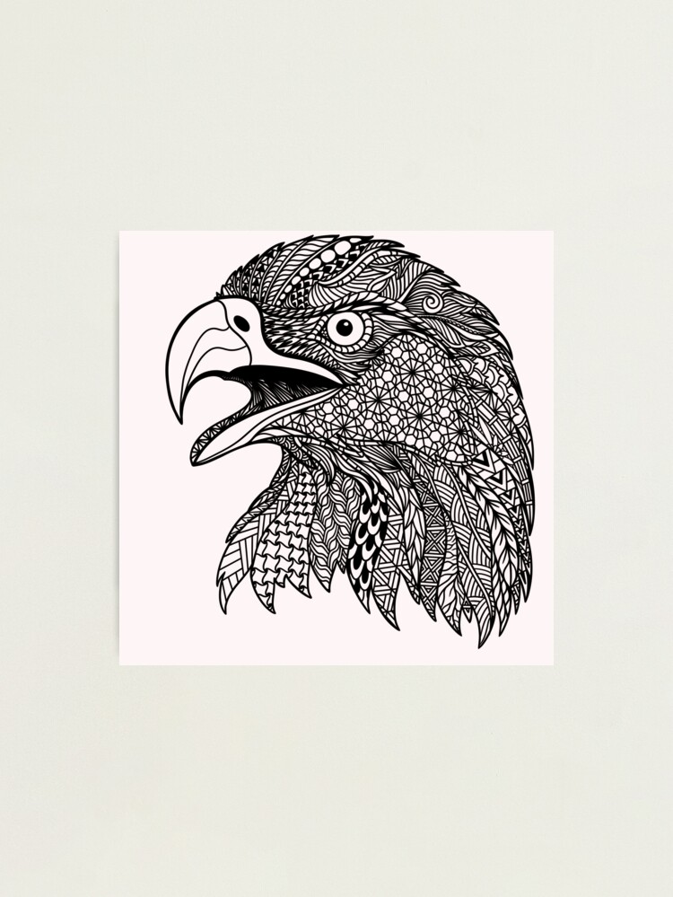 Eagle's Head Zentangle