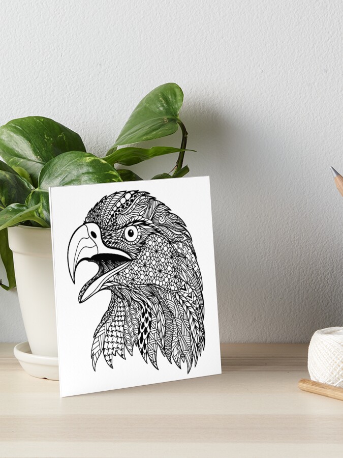 Eagle's Head Zentangle