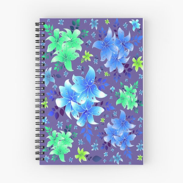 Item preview, Blue/green Lily flower design. decorative, stylish, interior, home furnishing designed and sold by jayne0524.