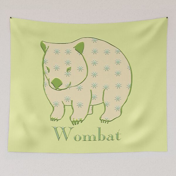 Item preview, Wombat (Vombatus ursinus) by Chrissy Wild designed and sold by ChrissyWild.