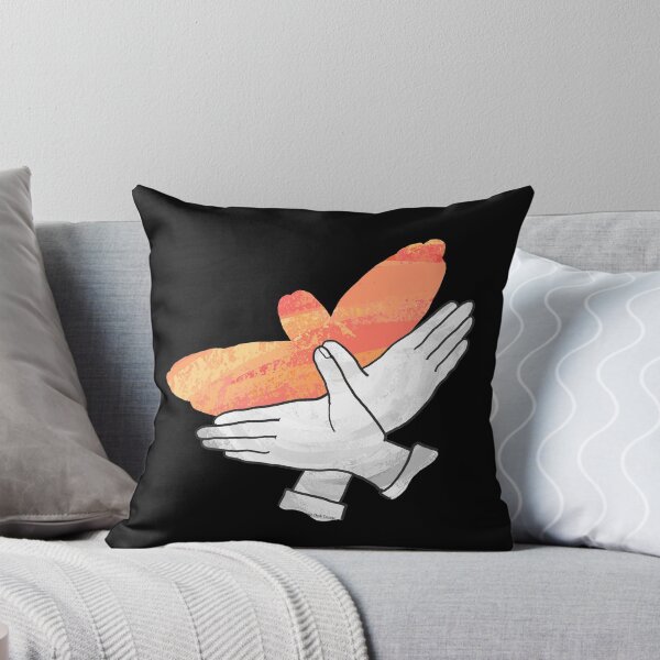 Artikelvorschau, Hand Silhouette Adler Orange entworfen und verkauft von ImagineThatNYC.