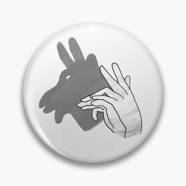 Item preview, Hand Silhouette Billy Goat Gray designed and sold by ImagineThatNYC.