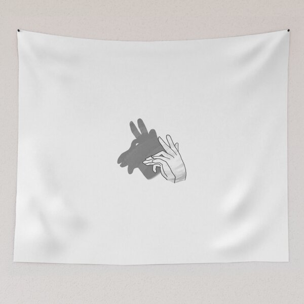 Item preview, Hand Silhouette Billy Goat Gray designed and sold by ImagineThatNYC.