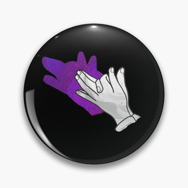Item preview, Hand Silhouette Wolf Purple designed and sold by ImagineThatNYC.