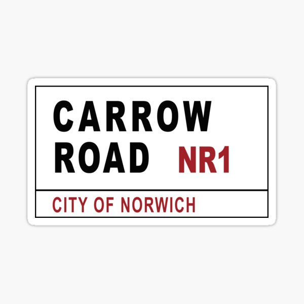 Item preview, Carrow Road Street Sign designed and sold by rogue-design.