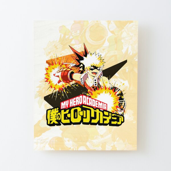 My Hero Academia - Katsuki Bakugo Lámina montada de madera