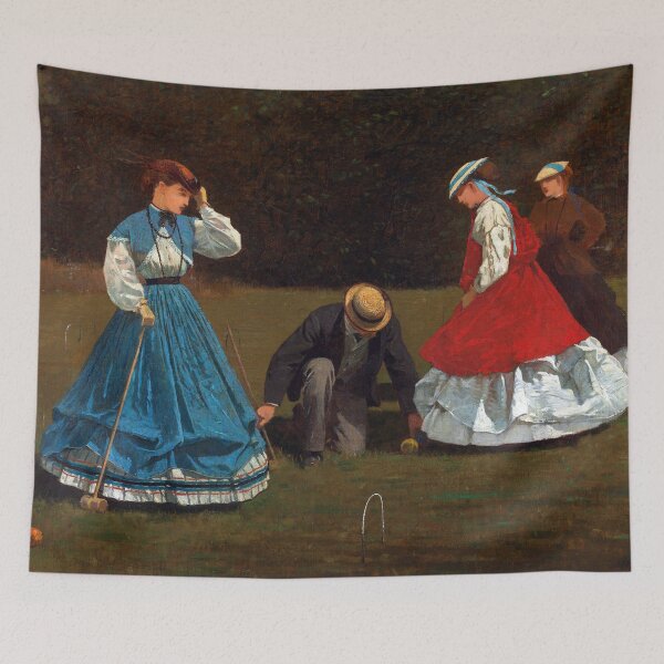 Item preview, Croquet Scene by Winslow Homer (1866) designed and sold by allhistory.