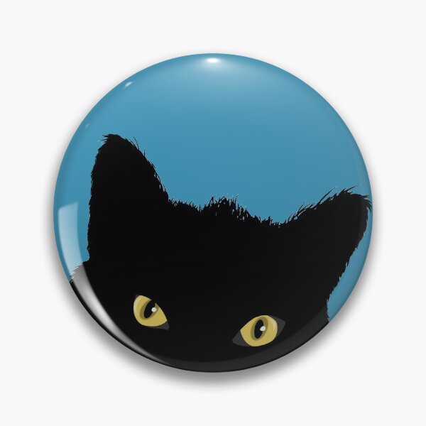 Item preview, Black Cat with Yellow Eyes designed and sold by HectorCantres.