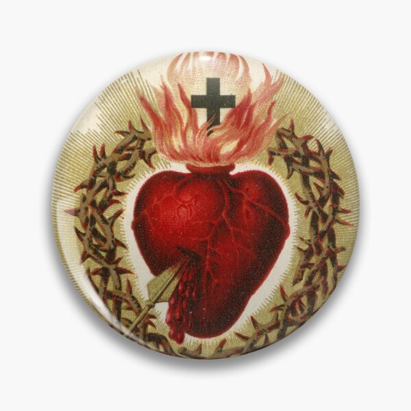 Vista previa del artículo con la obra « Santísimo Corazón de Jesús - Francés Vintage», diseñado y vendido por The Great  Art.