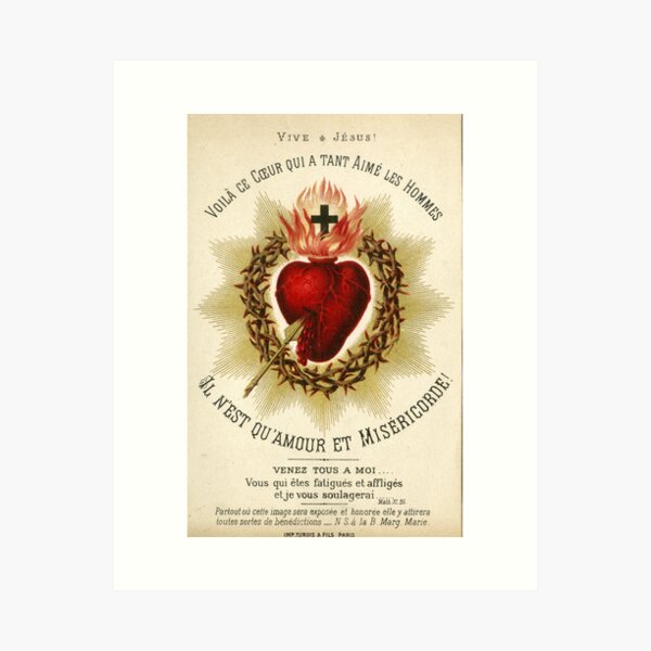 Item preview,  Most Sacred Heart of Jesus - French Vintage designed and sold by The Great  Art.