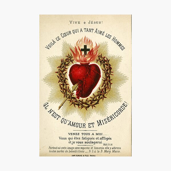 Item preview,  Most Sacred Heart of Jesus - French Vintage designed and sold by The Great  Art.