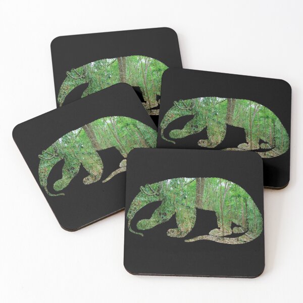 Item preview, Anteater Silhouette Rainforest Landscape Cutout designed and sold by nickp1480.