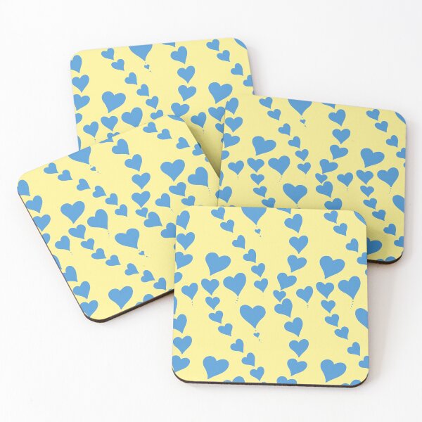 Item preview, Blue and yellow hearts  designed and sold by SturgesC.