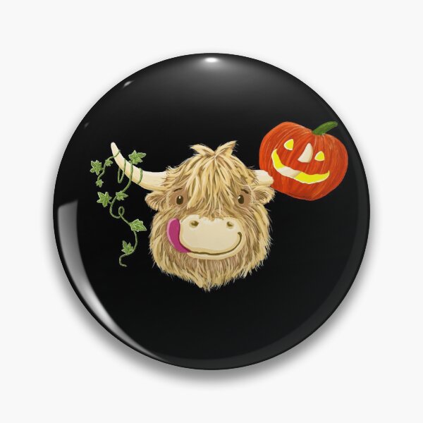 Item preview, Wee Hamish Highland Cow Loves Halloween designed and sold by brodyquixote.