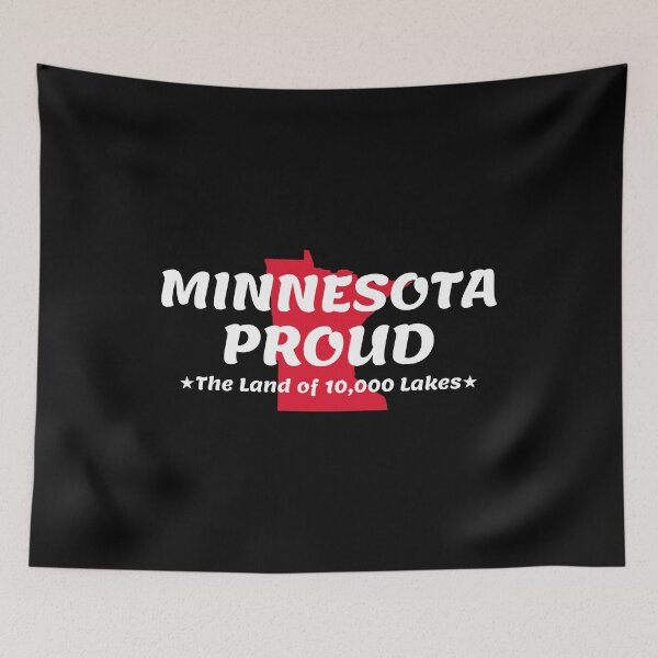 Item preview, Minnesota Proud State Motto The Land Of 10000 Lakes print designed and sold by jakehughes2015.