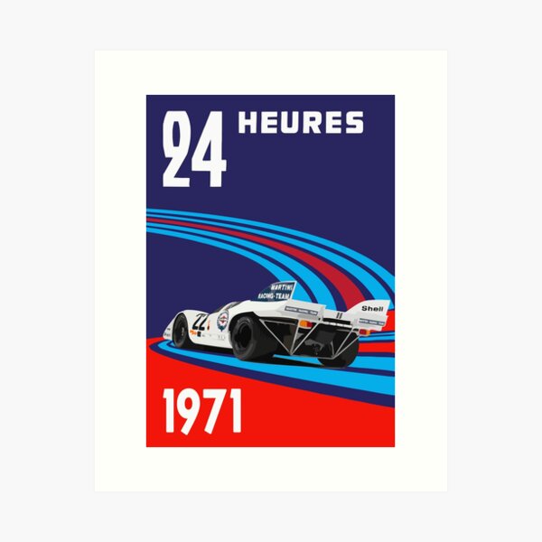 Porsche 917 Martini Racing 1971 Art Print