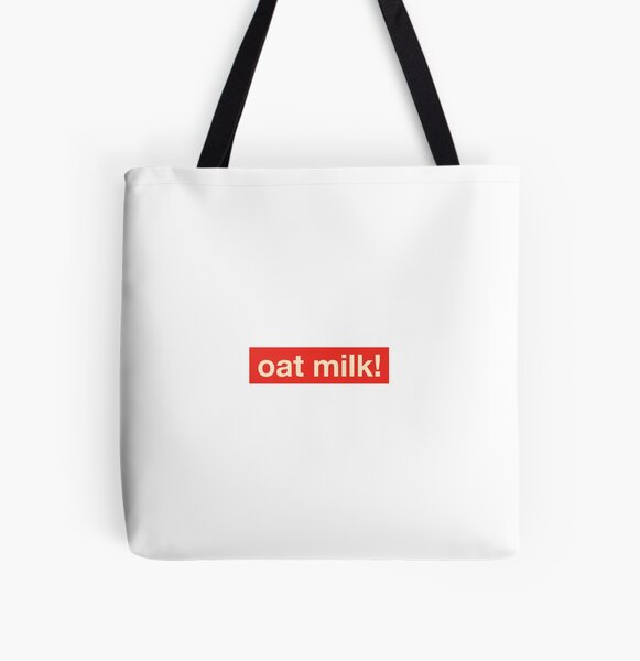 Oat Milk - Recycled Fabric Tote Bag - Neon Yellow
