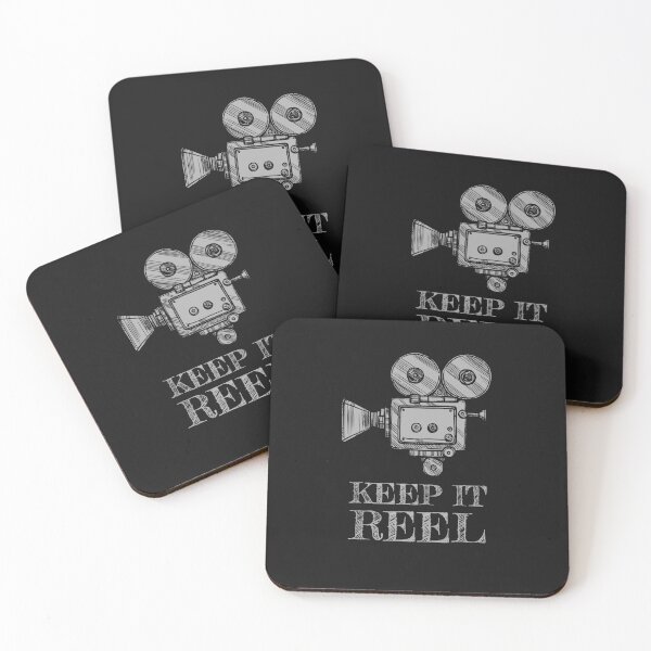Keep It Reel for Filmmakers, Film Students and Movie Buffs Coasters (Set of 4)