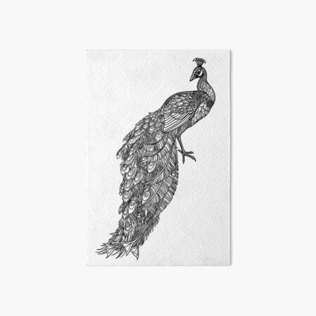 ★Original ART  ‘Peacock’ Peacock Zentangle