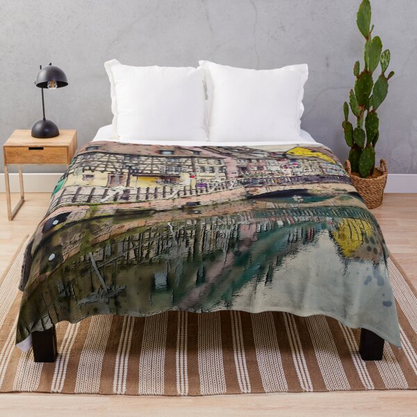Item preview, digital painting french village designed and sold by KevinVee.