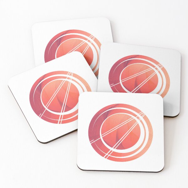 Item preview, Geometric Minimal galaxy planet coral designed and sold by Carolina Salazar.