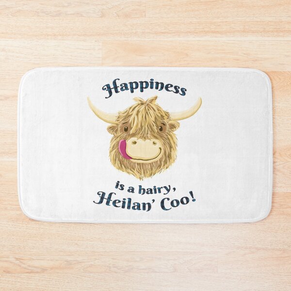 Item preview, Wee Hamish Scottish Highland Cow Happiness Tartan designed and sold by brodyquixote.