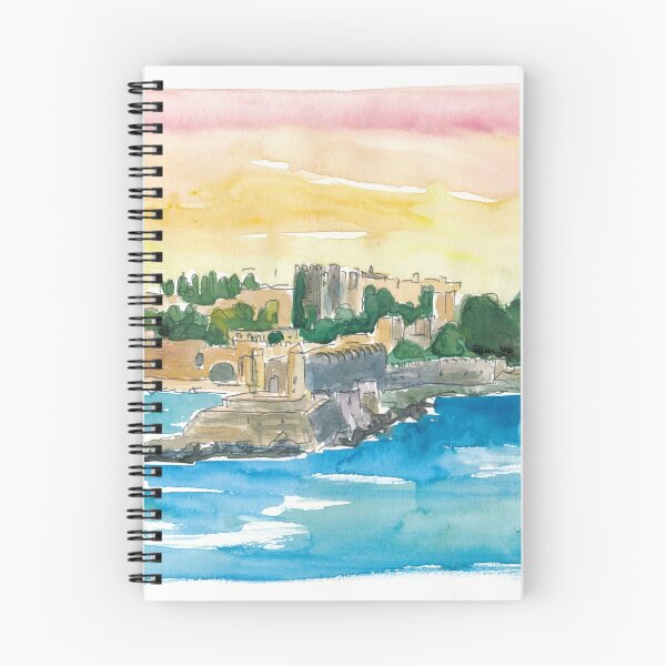 Item preview, Rhodes Greece Waterfront with Grandmaster Palace designed and sold by artshop77.