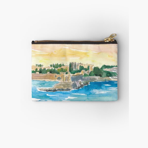 Item preview, Rhodes Greece Waterfront with Grandmaster Palace designed and sold by artshop77.