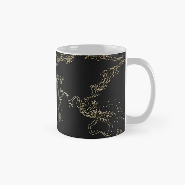 Item preview, Gold World Map designed and sold by NathanNoye.