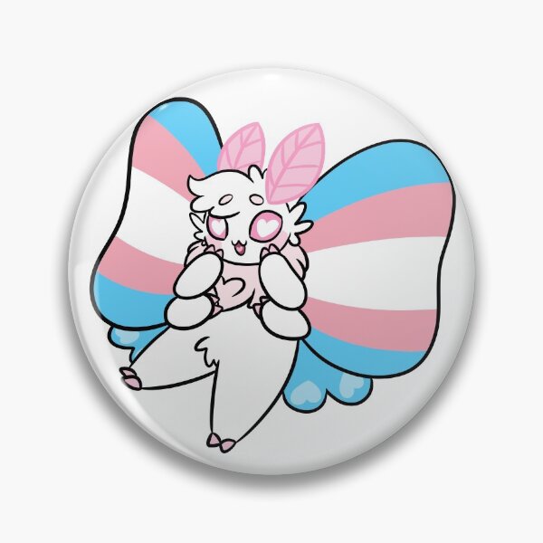 Item preview, transgender pride moth  designed and sold by Megan Spelthan.