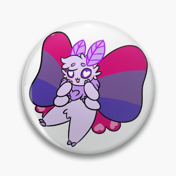 Item preview, bisexual pride moth  designed and sold by Megan Spelthan.